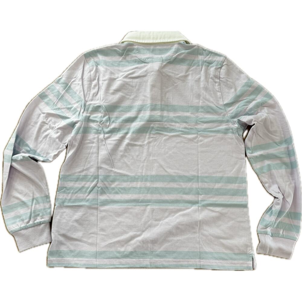 J.Crew Boyfriend jersey rugby shirt in stripe Lavender S - Picture 3 of 6